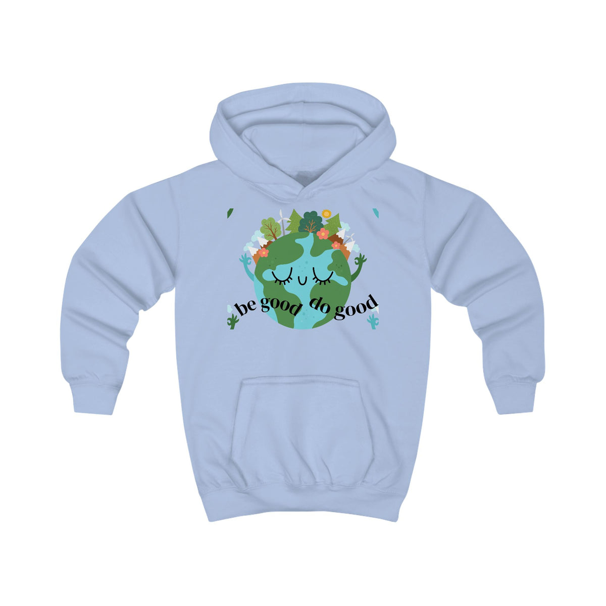 Kids Hoodie — 'Be Good Do Good' Earth & 'Bee Cool' Graphic Eco-Friendly Hoodie for Kids