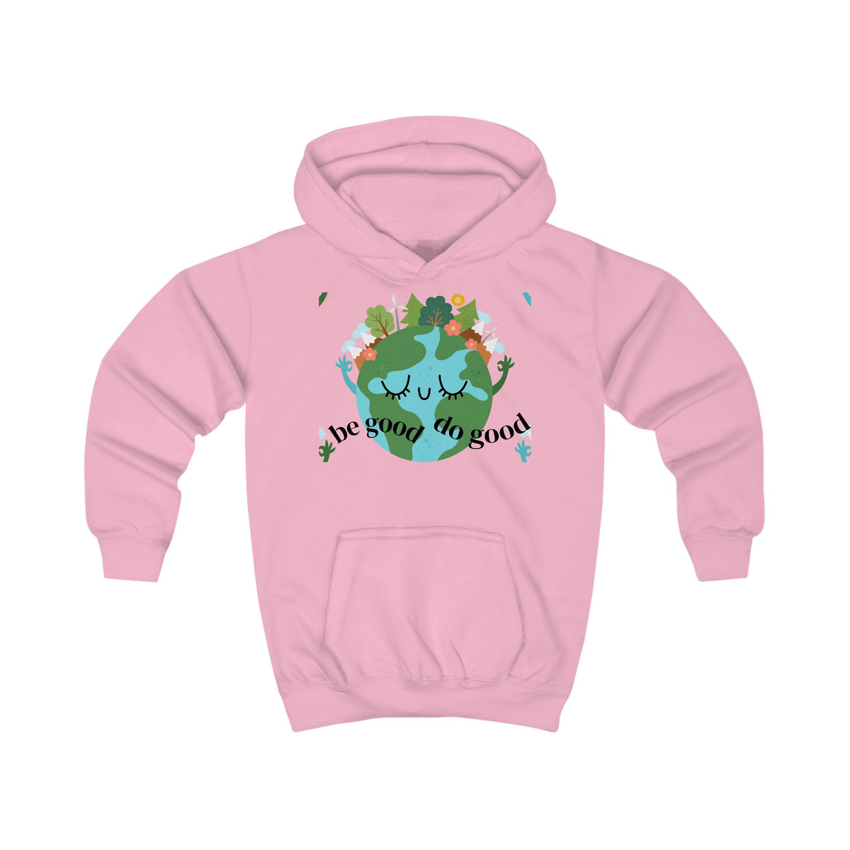 Kids Hoodie — 'Be Good Do Good' Earth & 'Bee Cool' Graphic Eco-Friendly Hoodie for Kids