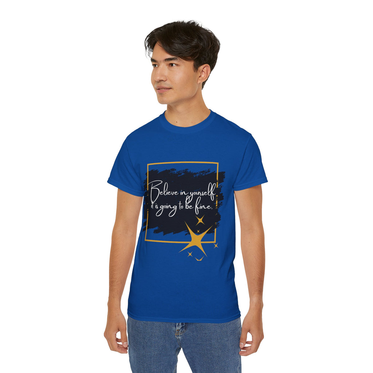 Inspirational Graphic Tee, Believe in Yourself Shirt, Motivational Quote T-Shirt, Unisex Flower Tee, Girlfriend Gift, Uplifting Apparel