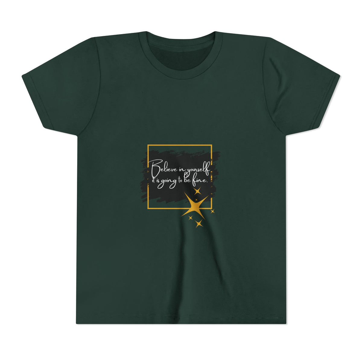 Inspirational Youth Tee - Believe in Yourself Short Sleeve Shirt, Motivational Kids Top, Back to School Outfit, Birthday Gift, [...]