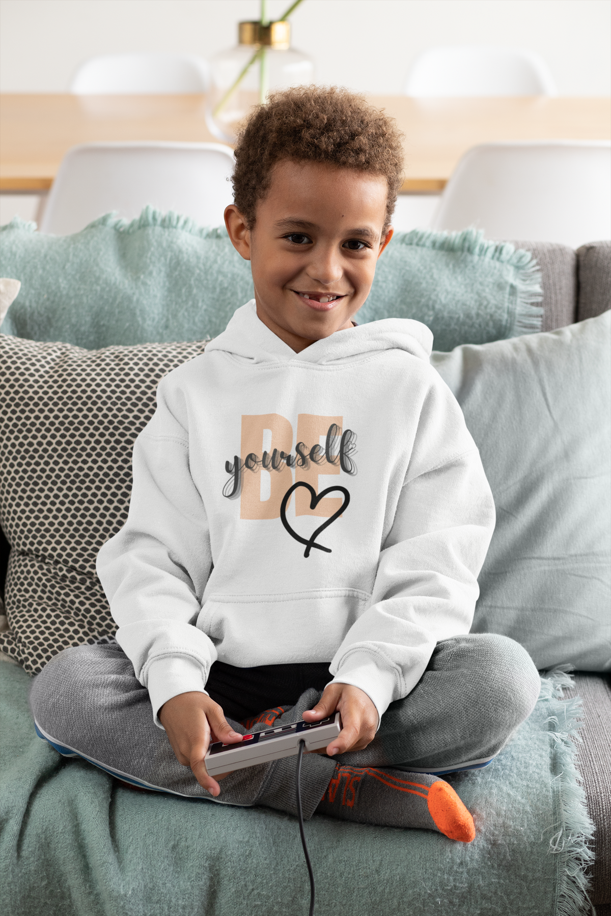 Be Yourself Youth Tee, Motivational Cotton T-Shirt, Trendy Kids Wear, Birthday Gift, Self-Love Apparel