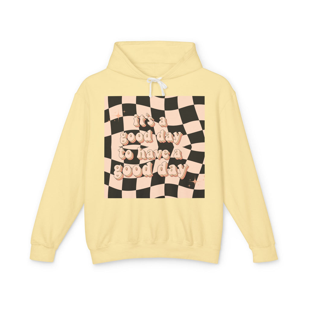 Good Day Lightweight Hoodie, Casual Sweatshirt, Unisex Pullover, Cozy Lounge Wear, Perfect Gift, Inspirational Apparel