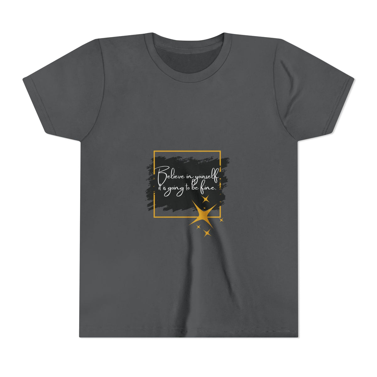 Inspirational Youth Tee - Believe in Yourself Short Sleeve Shirt, Motivational Kids Top, Back to School Outfit, Birthday Gift, [...]
