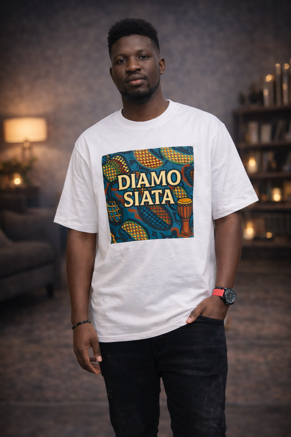 DIAMO SIATA African Inspired Graphic T-Shirt