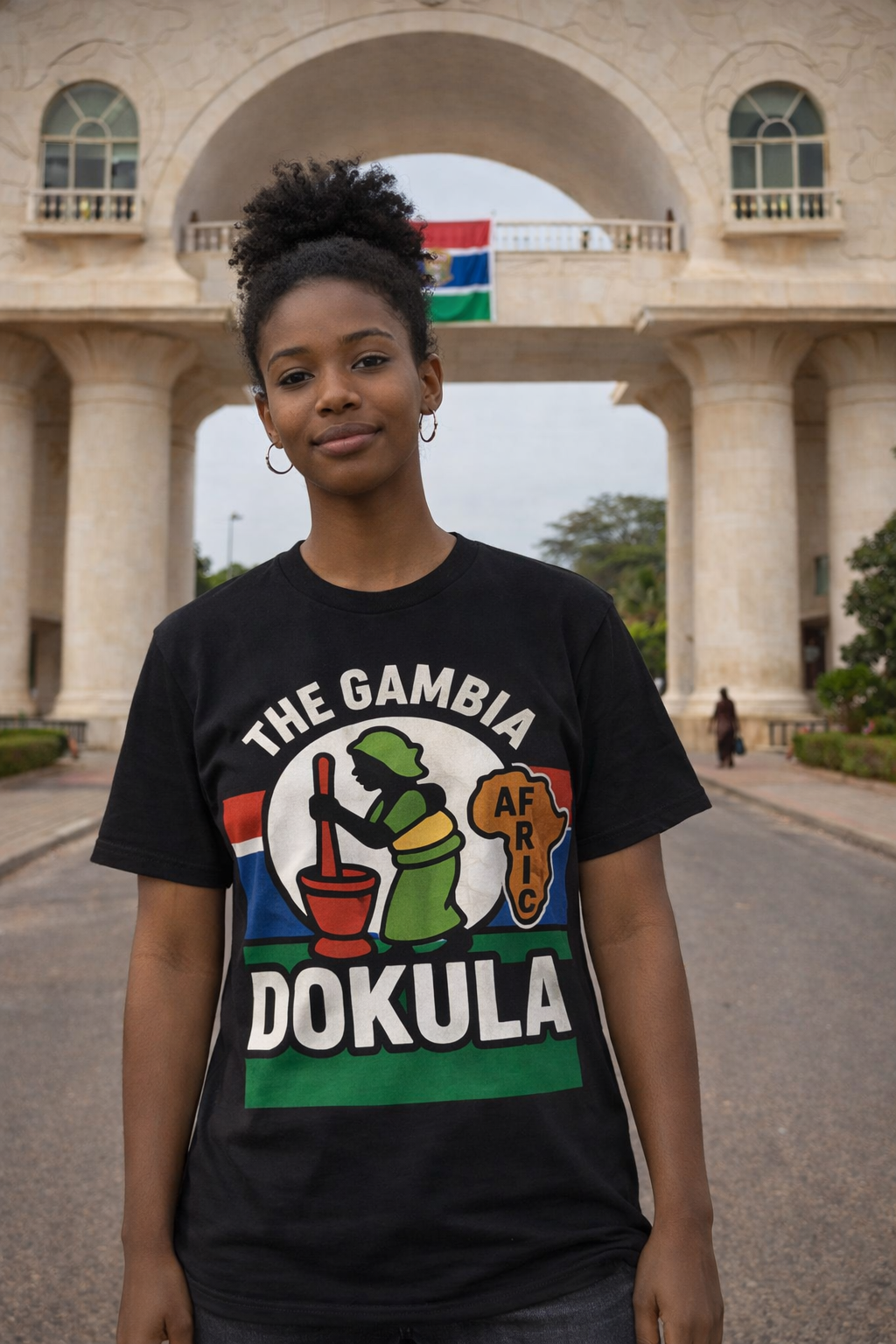 DOKULA (Hard worker) – The Gambia Africa Graphic T-Shirt
