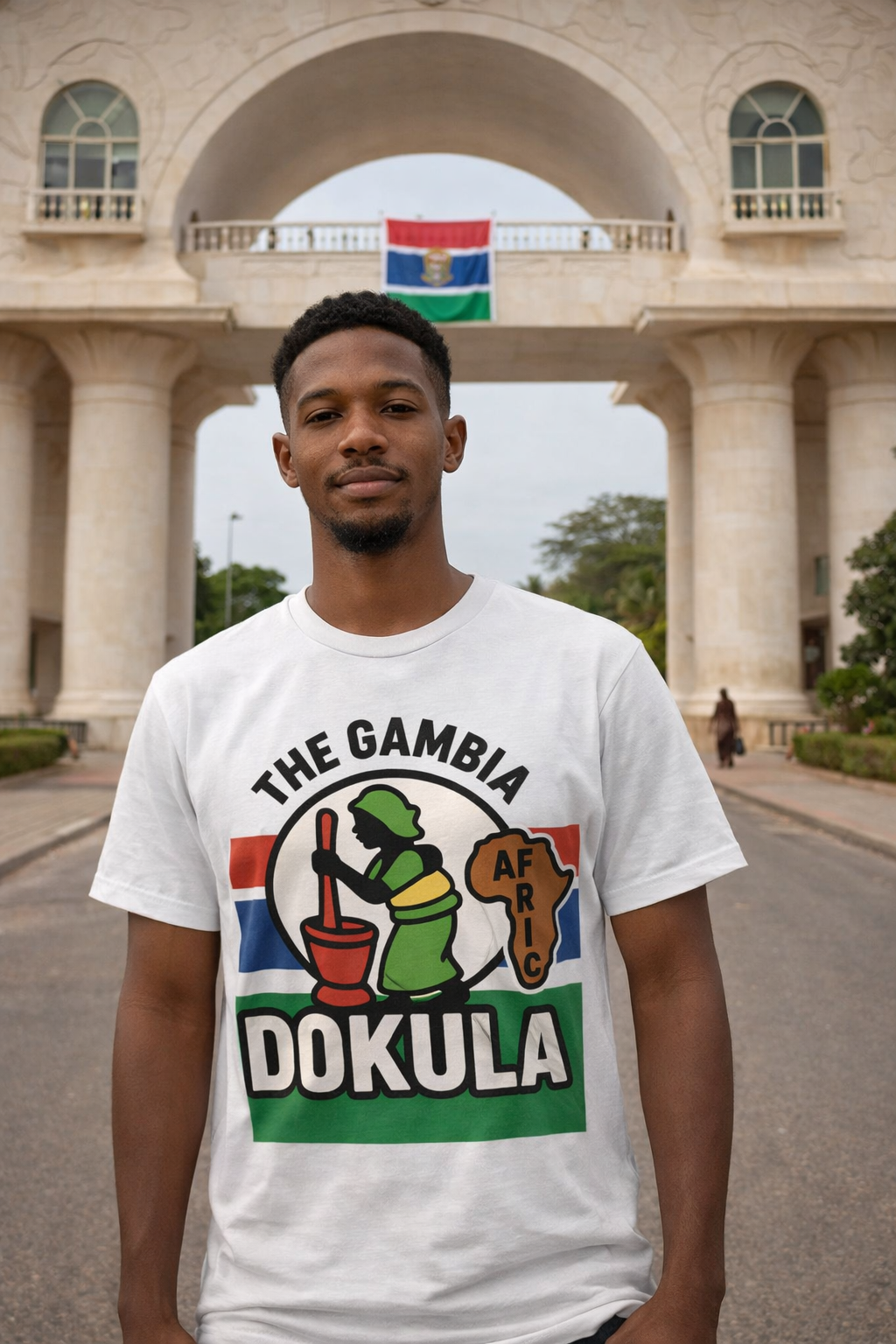DOKULA (Hard worker) – The Gambia Africa Graphic T-Shirt