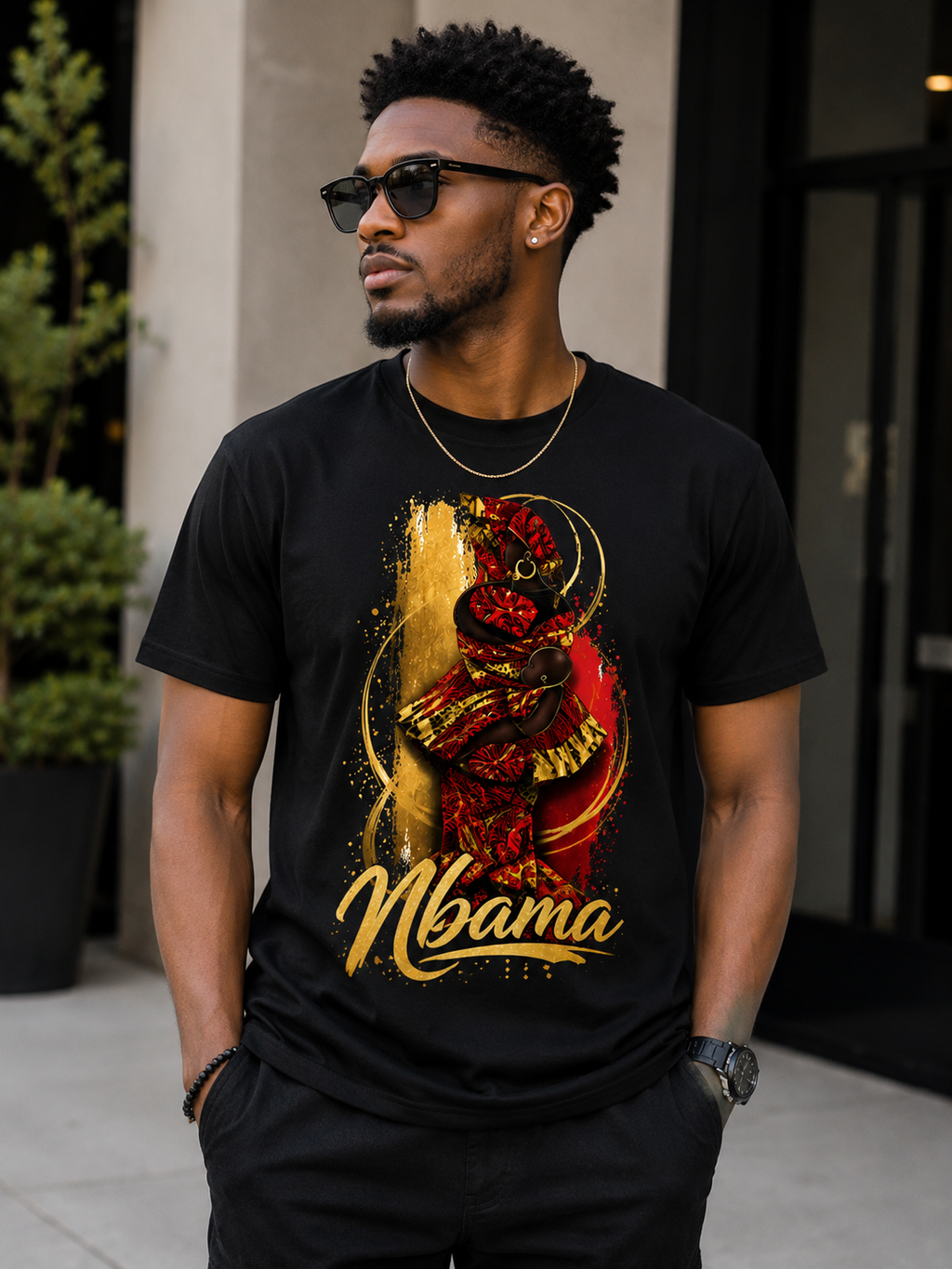 MBAMA (Mama) African Queen Graphic T-Shirt