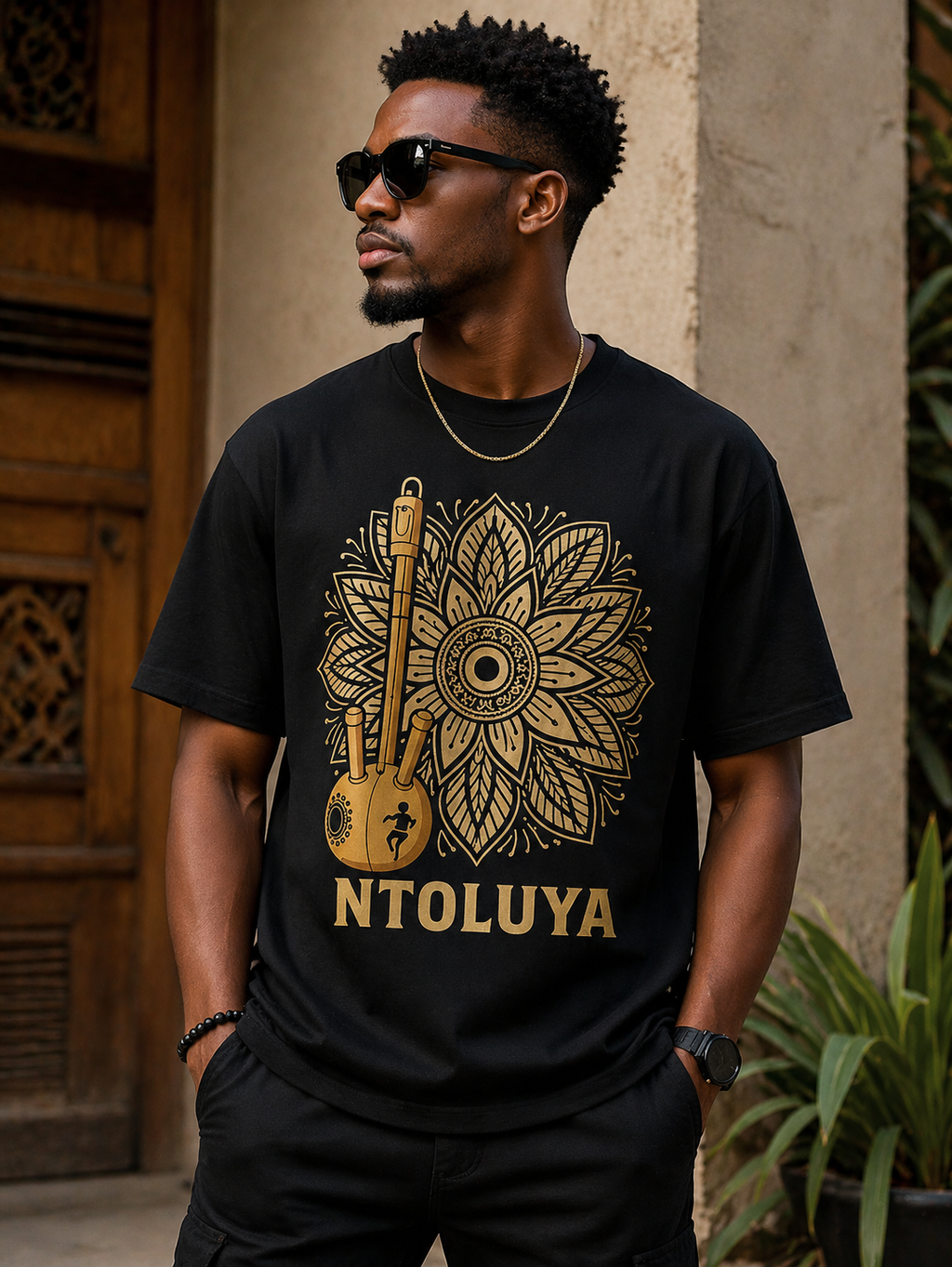 NTOLUYA (Our Home)Premium Black Graphic T-Shirt