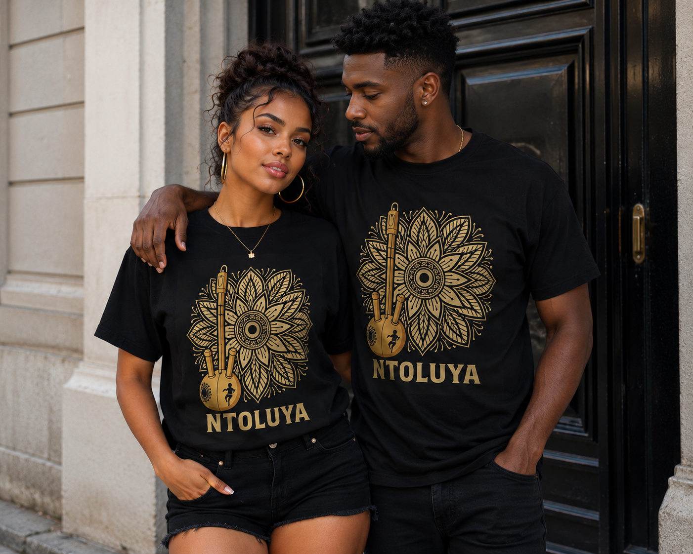 NTOLUYA (Our Home)Premium Black Graphic T-Shirt